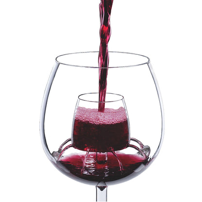B&B Aerating Wine Glass with Built-In Decanter (520ml)