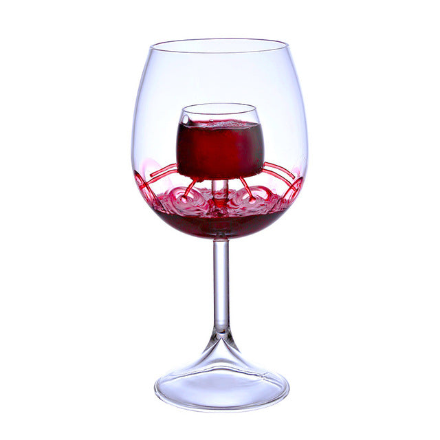 B&B Aerating Wine Glass with Built-In Decanter (520ml)